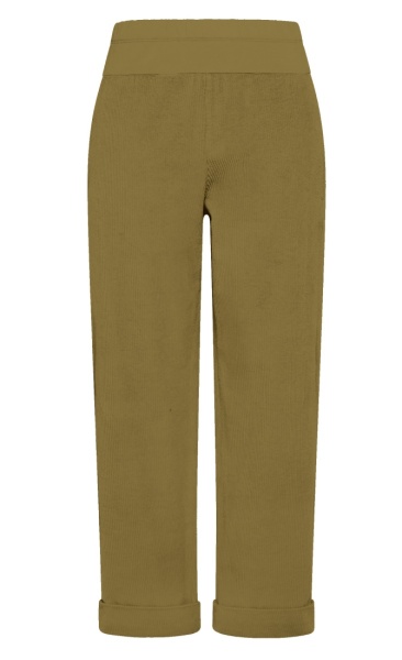 Straight Leg Corduroy Pants - Nut  Brown