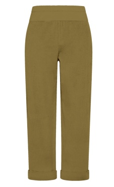 Straight Leg Corduroy Pants - Nut  Brown