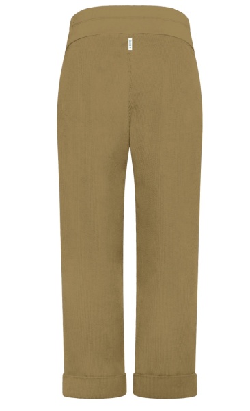 Straight Leg Corduroy Pants - Deep  Brown - 2