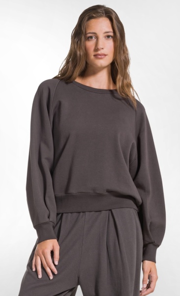 Back Pleated Sweatshirt - 1