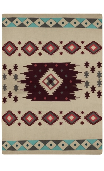 AlpacaLoca Plaid Native - Wine Red - 4