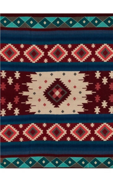 AlpacaLoca Plaid Native - Wine Red - 2
