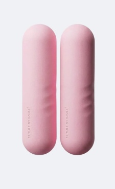 Pilates Set Dumbells / Bishbells 1kg - Soft Pink