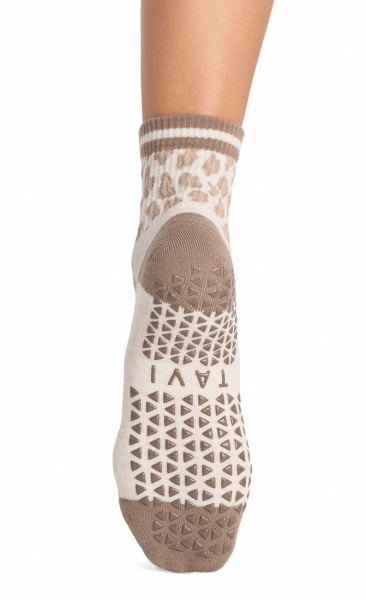 Tavi Noir Grip Socks Aria - Leopard Sand - 2