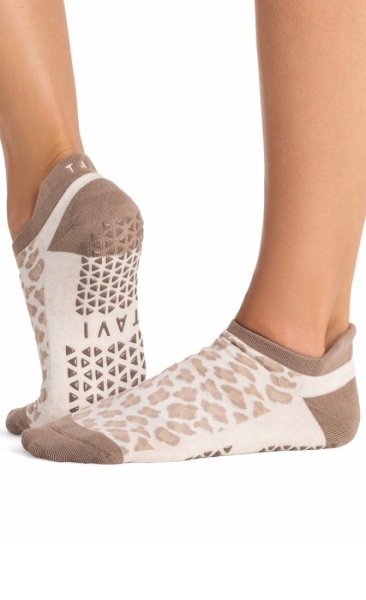 Tavi Noir Grip Socks Savvy - Leopard Sand