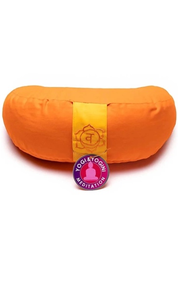 Half Moon Basic Meditation Cushion - Tangerine