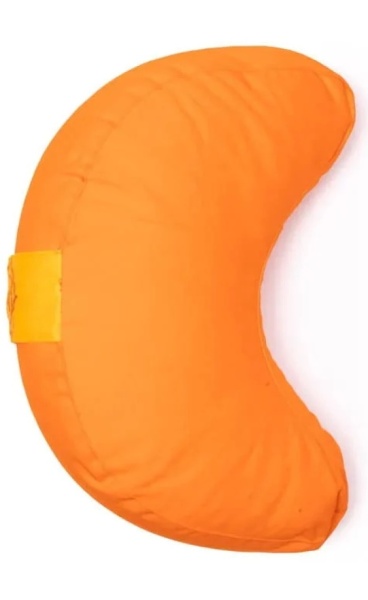 Half Moon Basic Meditation Cushion - Tangerine - 1