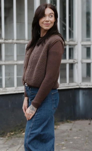 Alwero Tyb Schapenwol Vest - Choco Martini - 4
