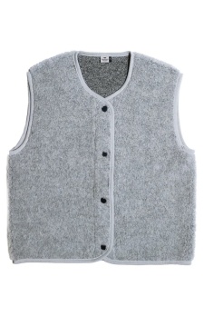 Alwero Tyb Schapenwol Vest - Grey Melange