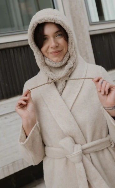Alwero Wool Hood Hey - 6