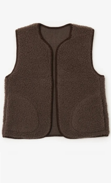 Merino Wol Vest Deep