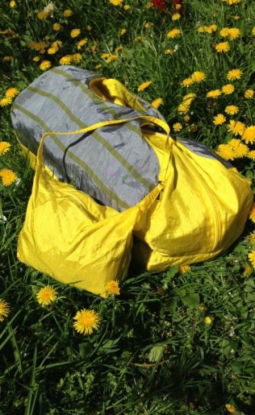 Yoga Mat Travel Bag - Grey/ Yellow - 2